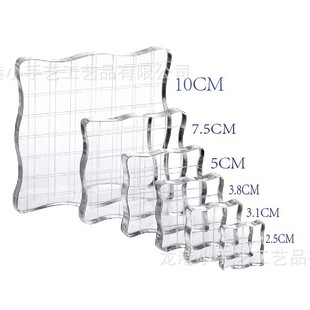 Hot Selling Acrylic Transparent Seal Handle Back Plate Seal Tool DIY Transfer Handbook Rubber Stamp Scrapbooking