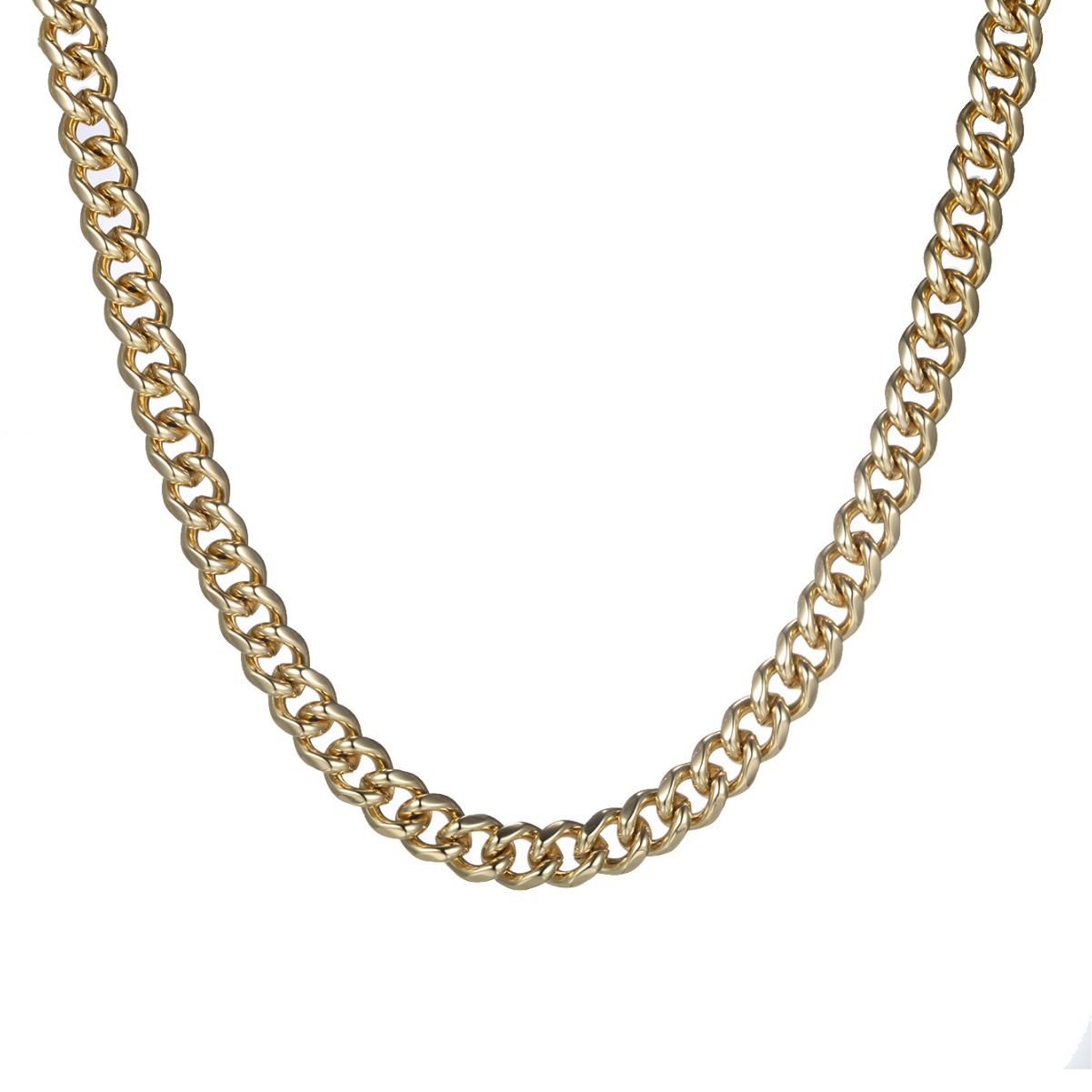 Collar de Cadena Cubana de Aleación de Cobre, Estilo Hip-Hop Europeo y Americano, para Hombre, Personalidad Audaz, Cadena Gruesa, Venta al por Mayor, Joyería Xuping