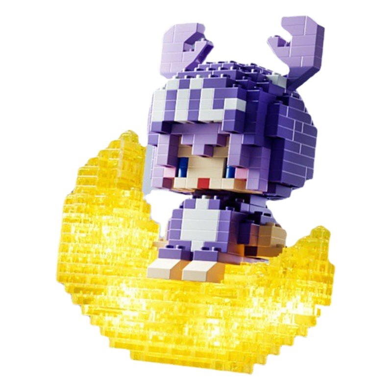 Lele Brothers 12 doce constelación de luz Luna micro diamante pequeña partícula bloques de construcción Marea jugar ensamblados adornos de juguete al por mayor