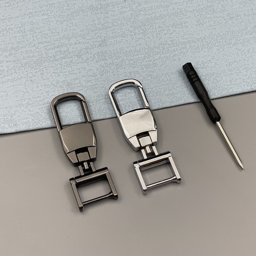 创意金属锌合金汽车钥匙扣男女士简约钥匙链防丢个性腰挂饰品批发