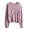 Foreign trade exports French counters are all stars in the stars ~ cashmere beads, veil hollow, loose long -sleeved knitwear