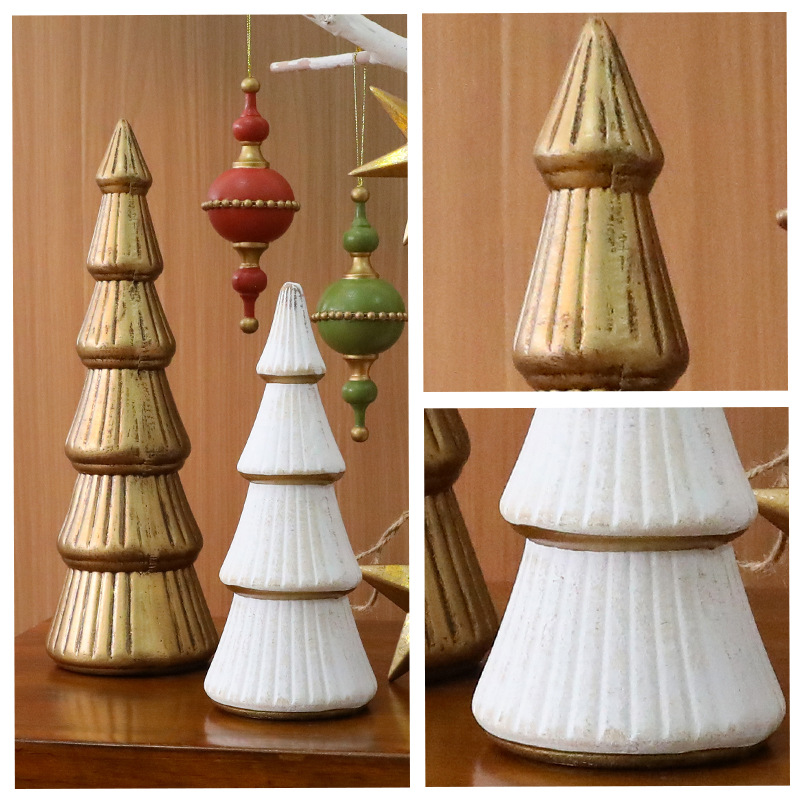 Amazon ventas calientes árbol de Navidad de madera nórdica decoración de árbol de Navidad decoración de escritorio interior de Navidad