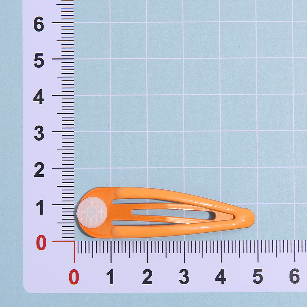 Macaron color de los niños BB clip 5cm gota de agua horquilla DIY coreano caramelo cinta bandeja de junta horquilla accesorios para el cabello