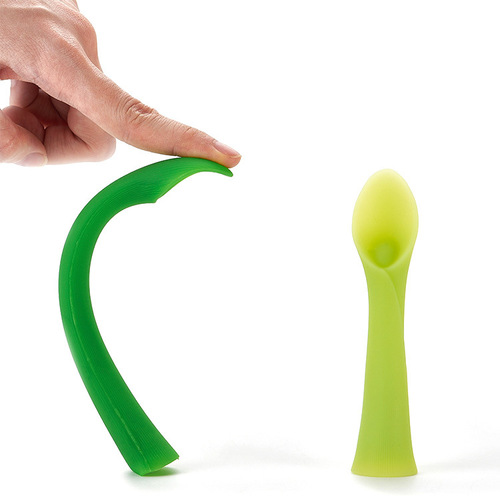 Baby silicone spoon training spoon baby feeding soft head spoon full silicone spoon corn shape silicone spoon