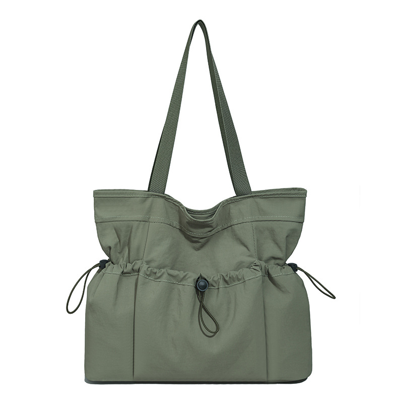 2025 Autumn New Ultra-Light Waterproof Nylon Large Capacity Handbag Simple Commuter Women's Tote Bag - Thumbnail 7