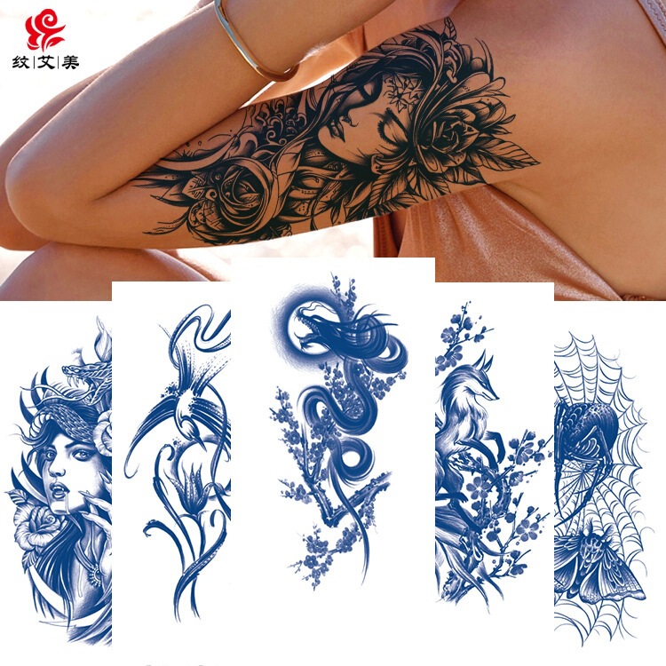 Popular Juice Herbal Plant Tattoo Stickers Semi-Permanent Realistic Tattoo Flower Arm Temporary Tattoo Stickers Tattoo Popular Juice Herbal Plant Tattoo Stickers Semi-Permanent Realistic Tattoo Flower Arm Temporary Tattoo Stickers Tattoo