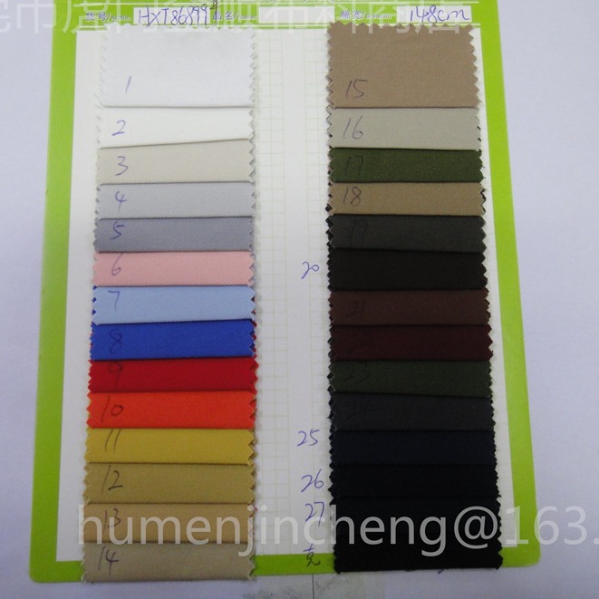 现货供应全棉全工艺32*16精梳加厚弹力斜纹碳磨裤装套装秋冬面料