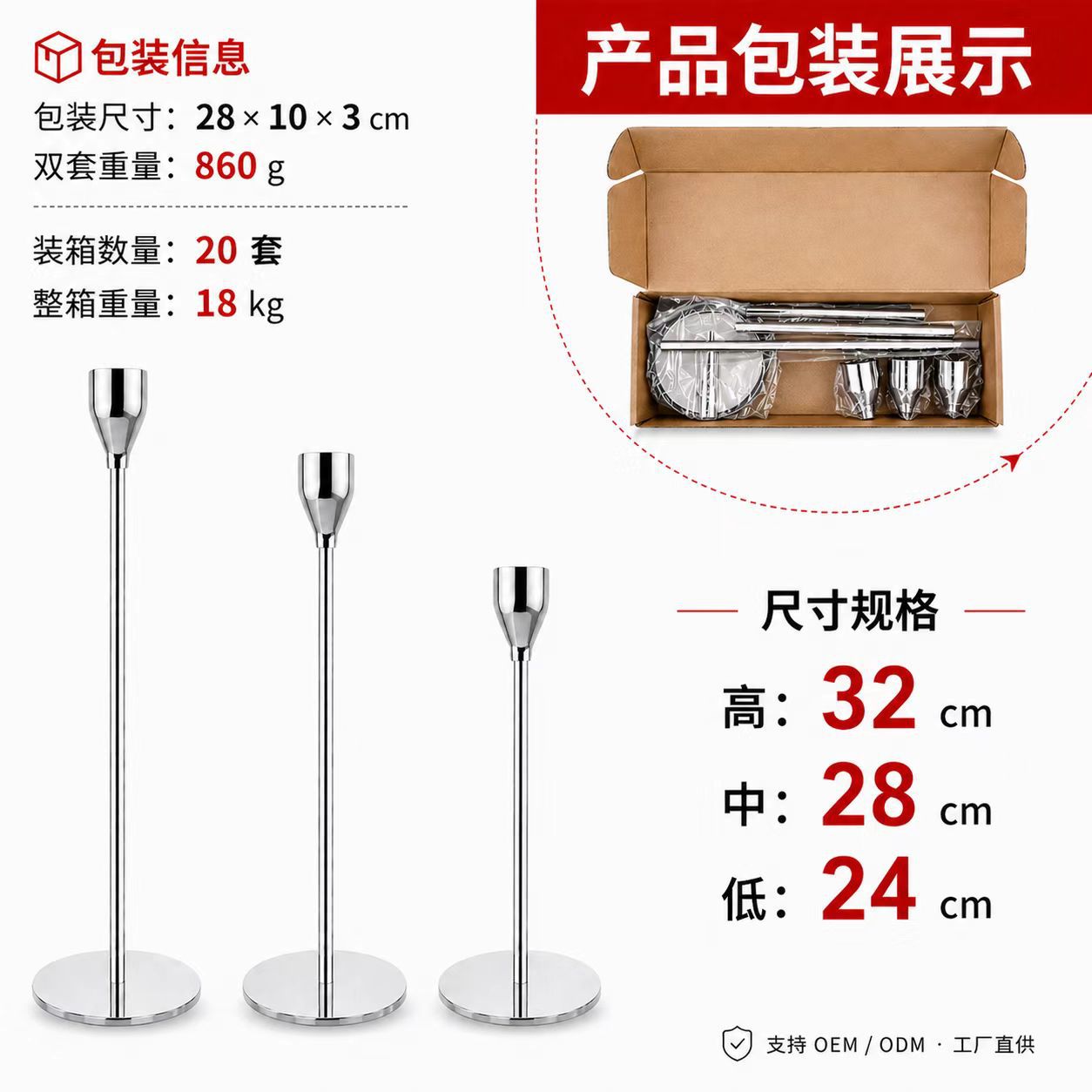 Amazon Hot Sale candelabros de hierro forjado europeo candelabros retro simple adornos candelabros de metal base oro