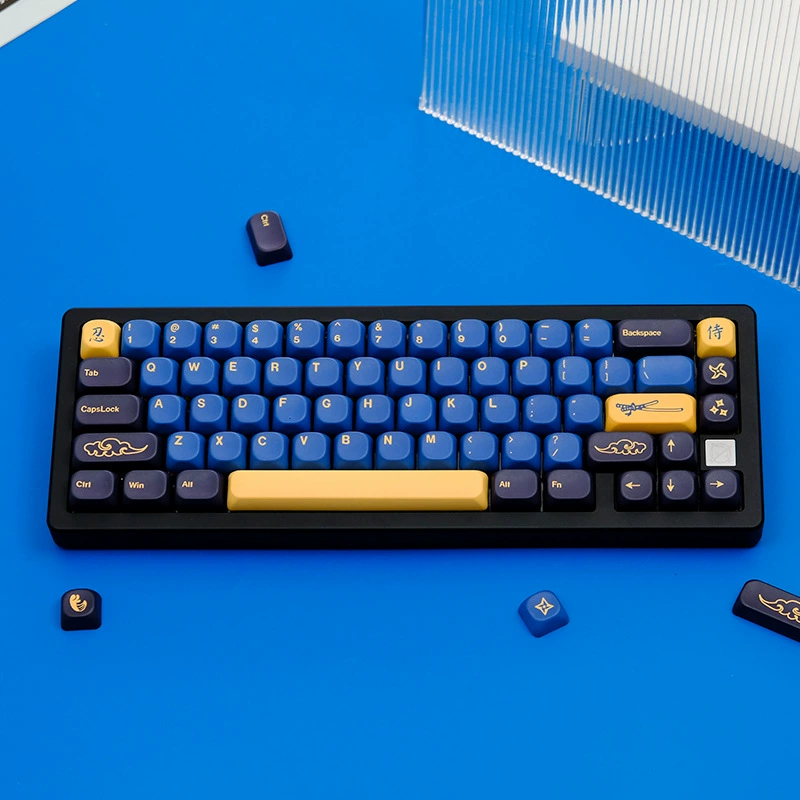 GMK Blue Samurai MOA\KOA Высота 131 Ключ Совместимый механическая клавиатура заменяемая Caps Customized Blue 68 98