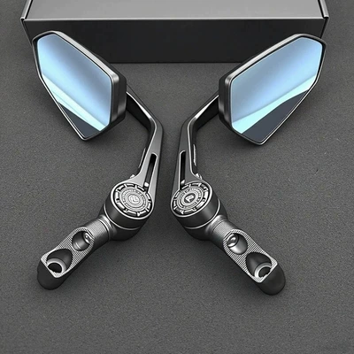 Motorcycle and electric vehicle modification Motosiklet ləvazimatları və aksesuarları - a-pair-of-universal-mirror-holders-in-baofengte-blue-comes-with-screws-and-tools-made-entirely-of-aluminum-alloy