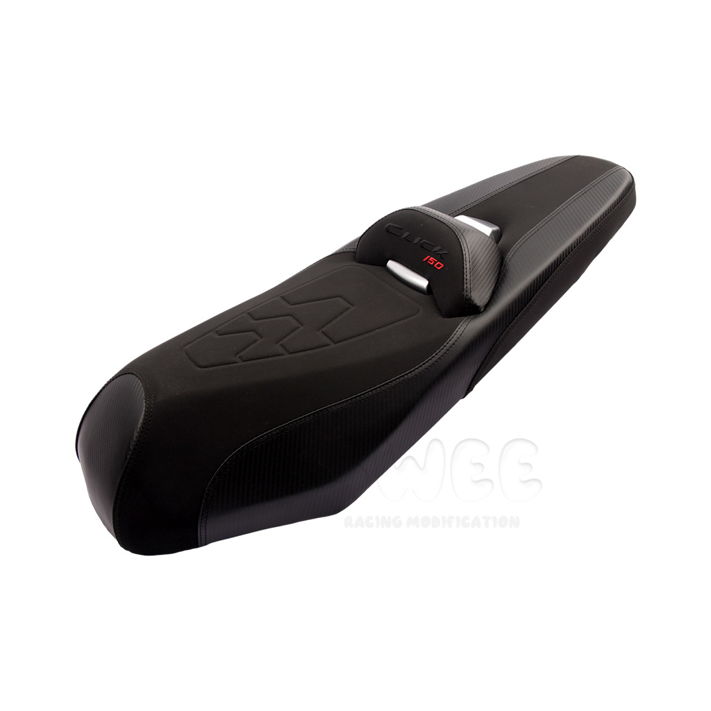 Suitable for Honda Click150/125 Modified Cushion Assembly, Comfortable and Soft Backrest Seat Bag, Motorcycle Seat Bag
