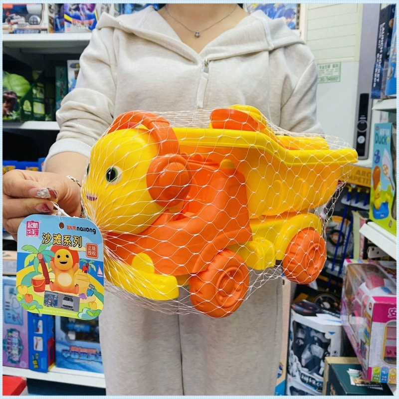 Милый пляжный игрушечный автомобиль с молочным драконом, детский портативный инструмент для копания воды, песка, песочные часы, лопата, ведро, пляжный игровой набор с песком