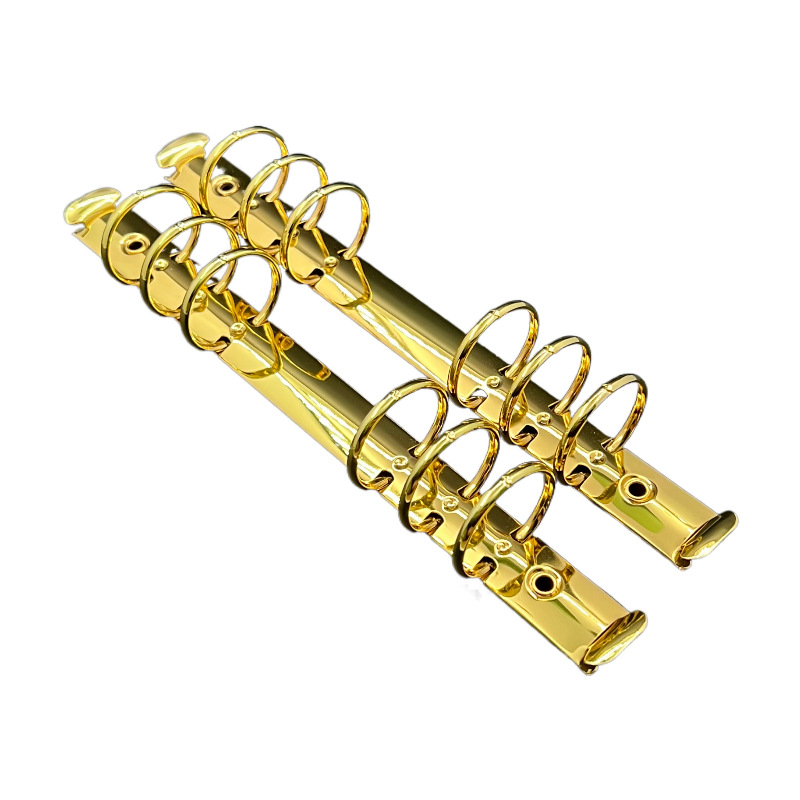 (2개) 샘플 6 구멍 바인더 바인딩 금속 클립 폴더 사무실 문구 보관 사무용품