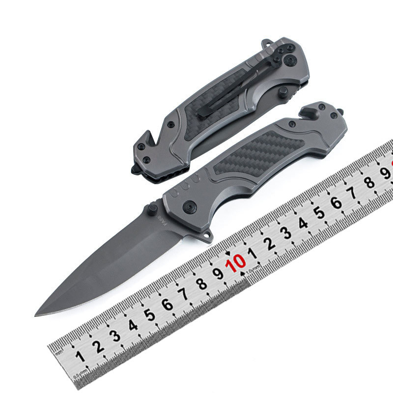 户外折刀 高硬度折叠刀野营战术刀随身刀多功能野营求生防身小刀