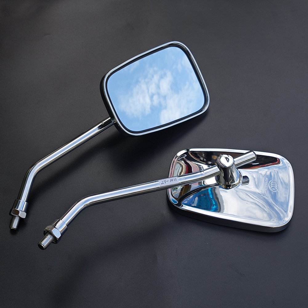 Suitable for Jialing Prince 150 Motorcycle Accessories Electroplating 10mm Universal Rear View Reflector