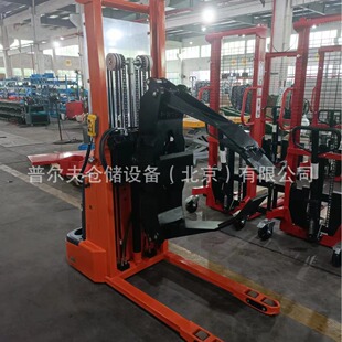 All-electric coil clamping and turning-over feeding car 360 rotation