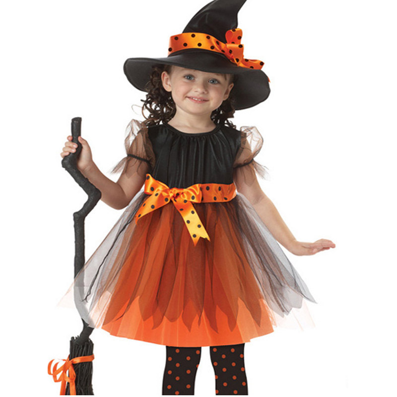 Disfraces de Halloween para niños, niñas, brujas, juegos de rol, cosplay, brujas, ropa de actuación, jardín de infantes