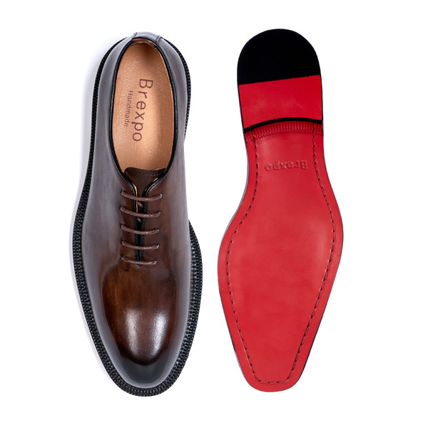 Leather fashionable breathable wedding shoes with shoelaces…