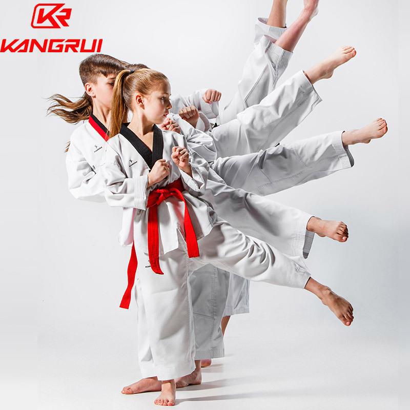 Traje de taekwondo de manga corta de verano transfronterizo Traje de entrenamiento de boxeo para adultos para niños Traje de artes marciales de Taekwondo Hall