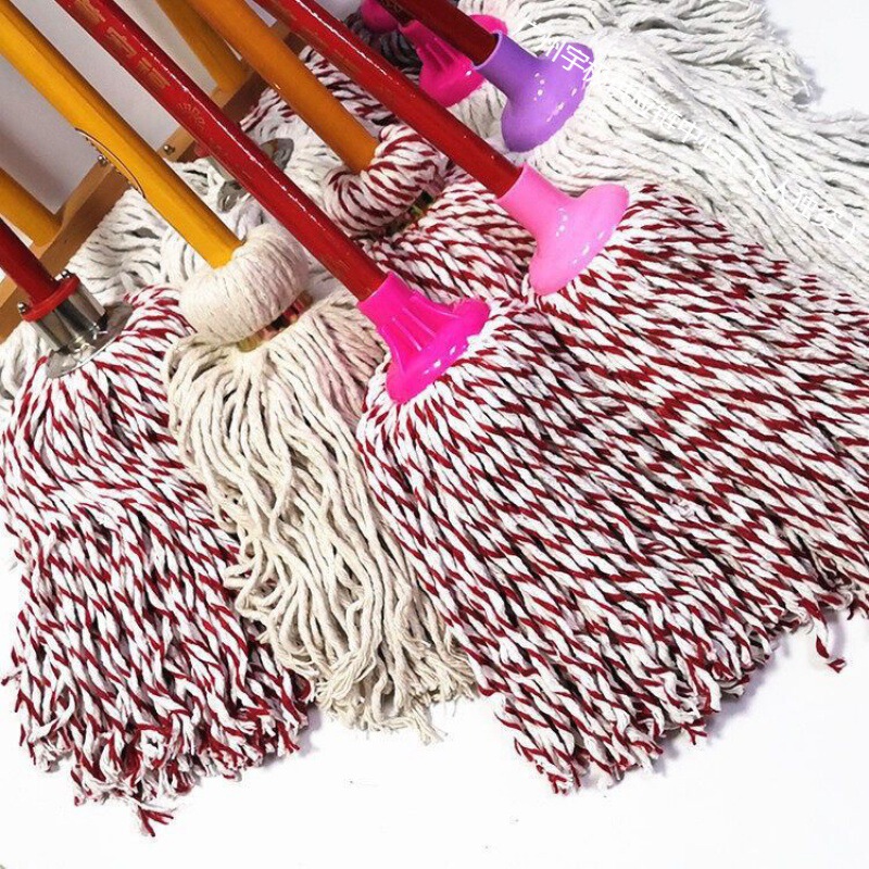 Household Mop Cotton Mop Head Widened Universal Dormitory Home School Household Old Cotton Yarn Hair-free