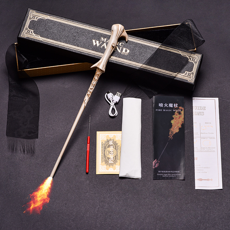 Varita mágica de fuego de Harry Potter varita mágica de fuego de alta calidad varita mágica de fuego de Hermione varita mágica de fuego de película de caza de curiosidades accesorios mágicos image 9