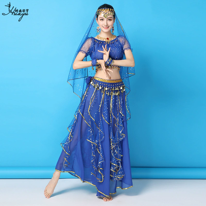 Huayu Dance 2025 новая оптовая буржуазная индийская танцевальная костюмная установка для взрослых женщин, бели танцевальный Xinjiang танца