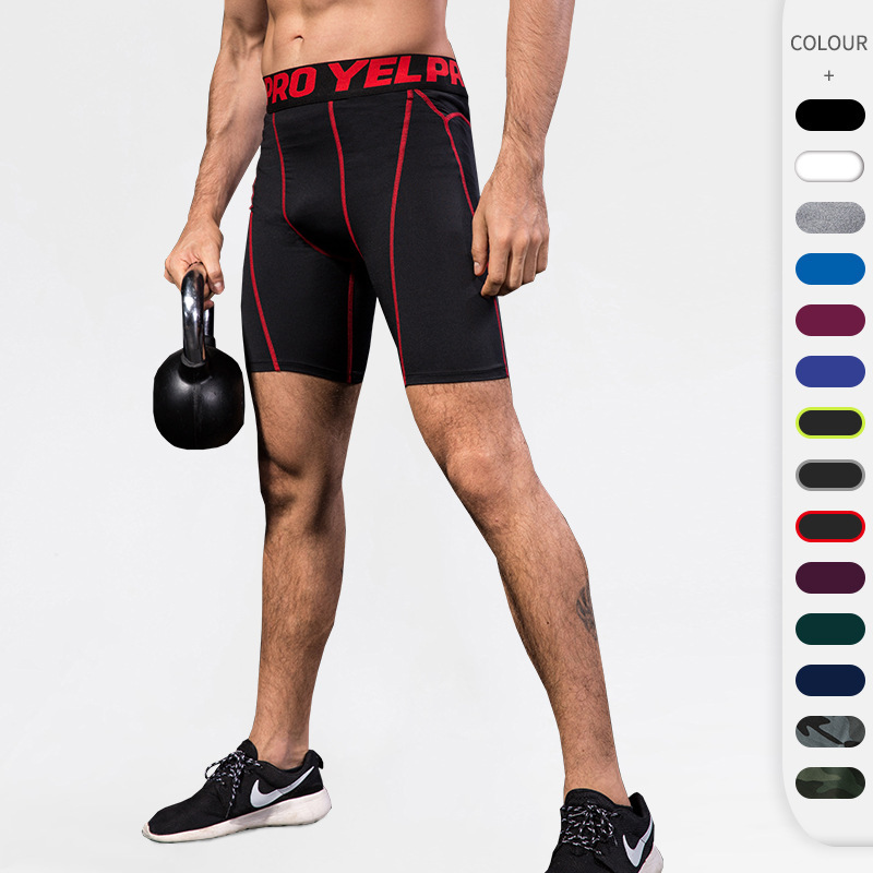Sports breathable quick dry elastic shorts for gym for training