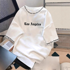 国境を越えた男性カジュアルプリントtシャツ欧米の大サイズアマゾンの新しい通気性ニット上着卸売りブーム