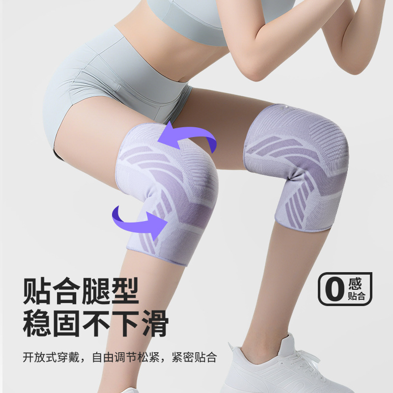 Rodillas deportivas de verano delgadas para mujeres, nylon elástico transpirable Jiangdu, rodillas antideslizantes para hombres