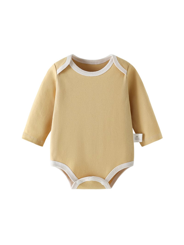 ベビーローブ春と秋の三角長袖ベビーコットン0-1歳の女の子用ジャンプスーツ2025|undefined