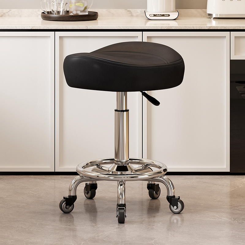 Mover la silla de la barra de elevación cómoda silla de peluquería cocina silla giratoria respaldo de la recepción caja registradora gran taburete silla de montar