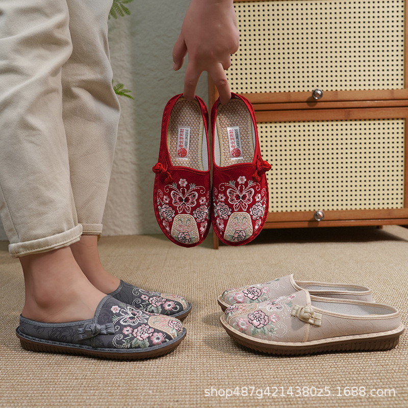 ethnic casual Beijing cloth slippers Chinese style