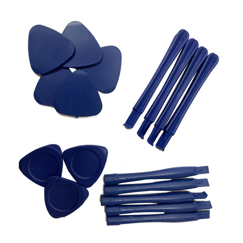 Hard plastic phone screen opening, disassembly round rods, small square rods, thick and thin triangular sheets, bending sheets, plastic pry bars