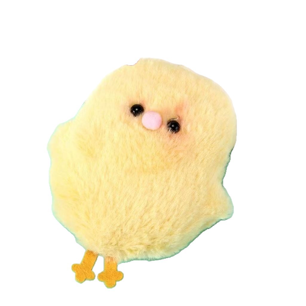 Cute chick colgante de dibujos animados japoneses curar adorable animal mini muñeca de peluche bolsa colgante llavero