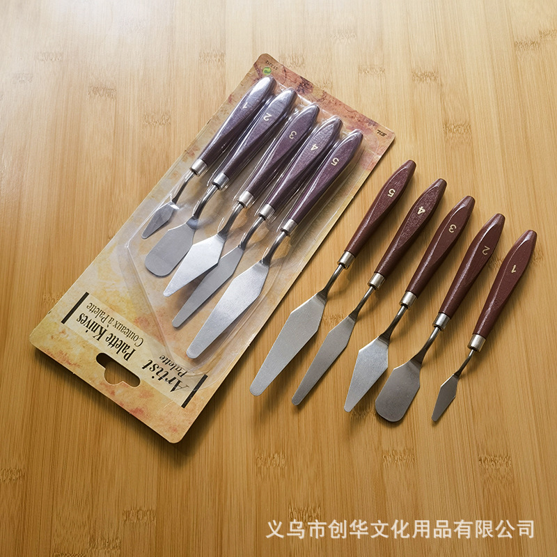 Source spot 5 dark mahogany handle tone knife set five -piece set of…
