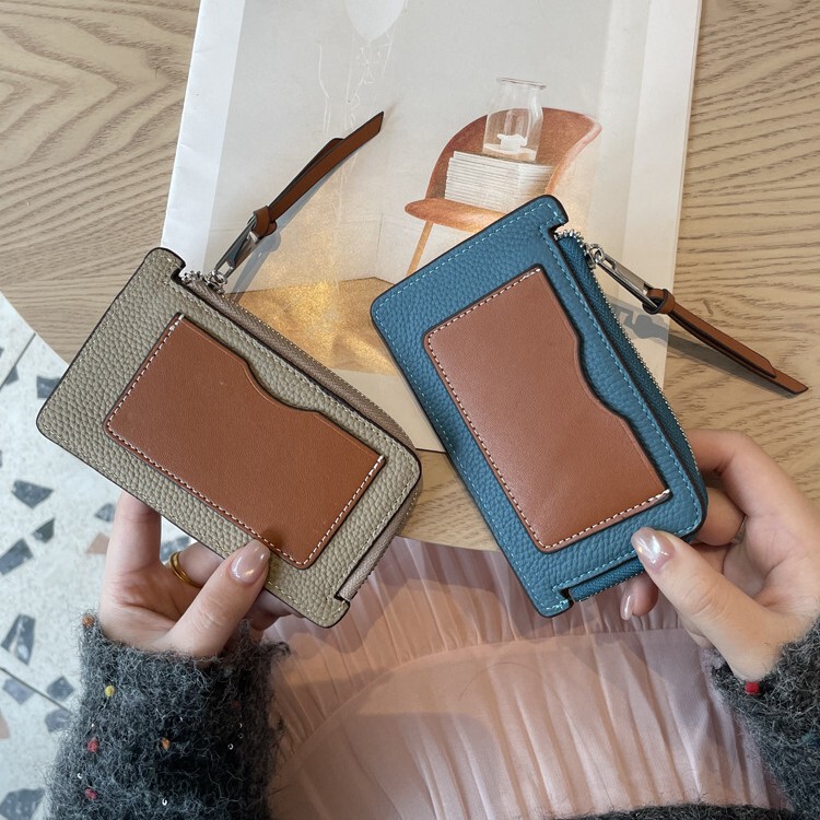 Popular Foreign Trade Item: Genuine Leather Wallet for Women, Made of Top-Layer Cowhide, Stylish Design, Short Zipper Coin Purse, Unisex Id Holder Popular Foreign Trade Item: Genuine Leather Wallet for Women, Made of Top-Layer Cowhide, Stylish Design, Short Zipper Coin Purse, Unisex Id Holder