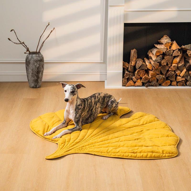 Cross-Border Popular Pet Mats, Thickened Cat and Dog Pet Mats, Leaf-Shaped, Suitable for All Seasons, Wholesale Cat and Dog Cage Mats