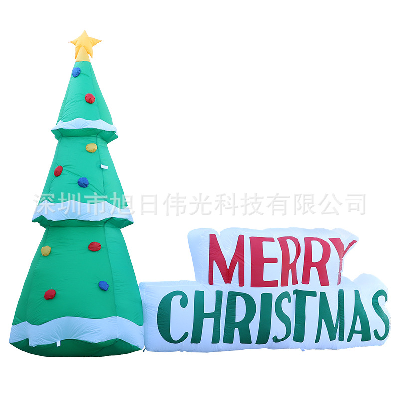 Cross border Specifically for Christmas Air mold courtyard decorate inflation christmas tree Guidepost luminescence Air mold party prop Decoration