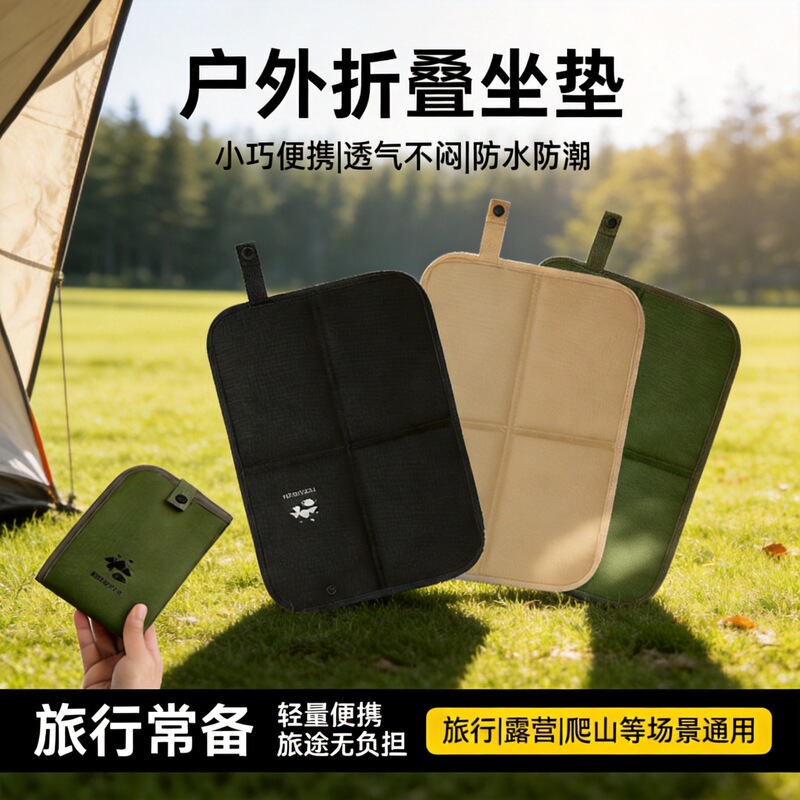 Outdoor Folding Cushion, Portable Waterproof Thickened Moisture-Proof Mat, Hiking and Trekking Cooling Pad, Picnic Mat, Grass Camping Mat Outdoor Folding Cushion, Portable Waterproof Thickened Moisture-Proof Mat, Hiking and Trekking Cooling Pad, Picnic Mat, Grass Camping Mat
