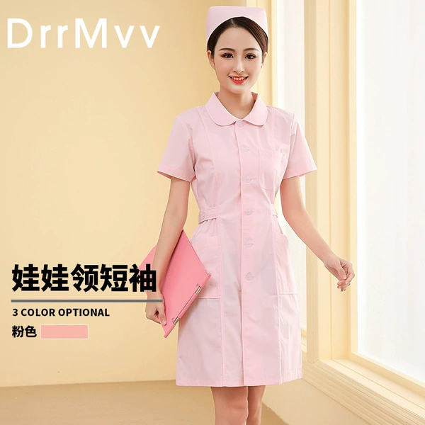 With a round collar, fuchsia