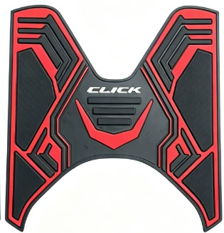 Suitable for Honda CLICK 125i V1 V2 scooter decorative foot mats, direct sales from the manufacturer to Southeast Asia (Universal Foot Pad) - red