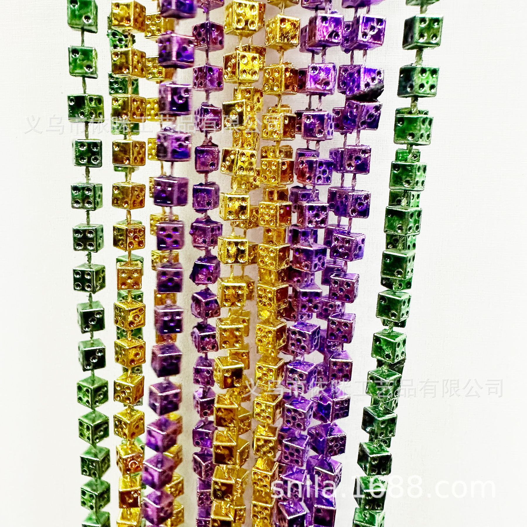 Collar de carnaval transfronterizo Festival de Nueva Orleans Decoración Cadena de cuentas Fiesta Fiesta Collar de cuentas de plástico Fiesta