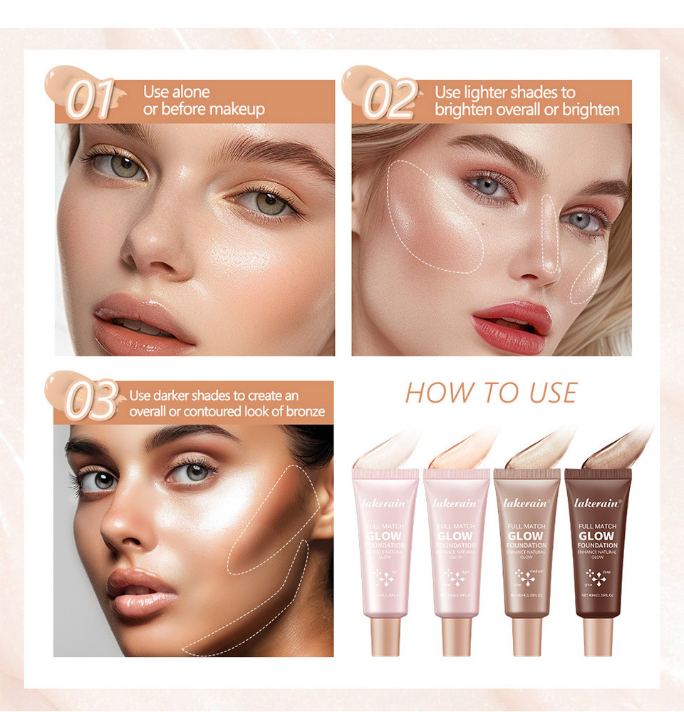 Cross-border Lakerain Luminous Foundation Is Clear Moisturizing, Provides Natural Coverage, Long-lasting, Not Easy To_voghion.com