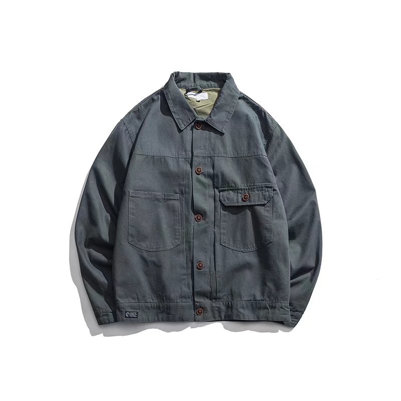 Chaqueta chaqueta de manga larga para hombre estilo coreano tendencia suelta hermosa chaqueta casual para estudiantes primavera y otoño nueva tendencia de hombres