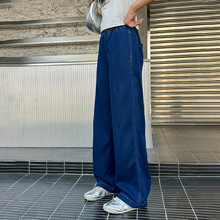 2025夏季新款女童裤子韩版休闲长裤女大童牛仔裤学生直筒阔腿裤潮