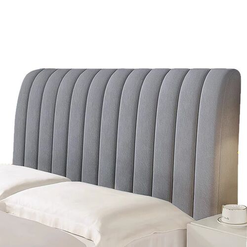 Cotton-lined thickened high-end bed skirt cover, wood bed backrest soft pack full cover, universal all-season anti-dust cover