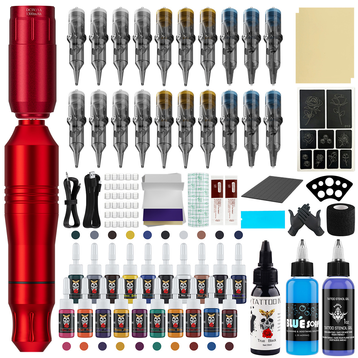 Kit de tatuaje DC agujero de corte de alambre de niebla herramienta de ejercicio Robert King Kong equipo de tatuaje al por mayor