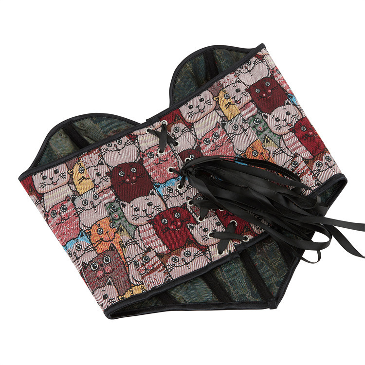 Adorable gato colorido patrón de dama sexy abrazado cintura plástico chaqueta Aliexpress productos de comercio electrónico transfronterizo