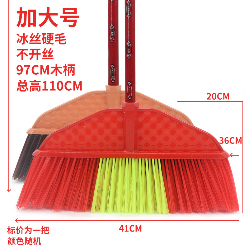 Simple and Durable Plastic Broom with Hard Bristles for Household Sanitation, Outdoor Water Sweeping, Wholesale for Schools and Factories Simple and Durable Plastic Broom with Hard Bristles for Household Sanitation, Outdoor Water Sweeping, Wholesale for Schools and Factories