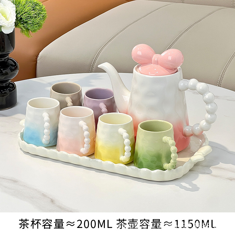 客厅茶几高档陶瓷杯架茶具喝水杯子家用待客水具套装乔迁新居送人|undefined